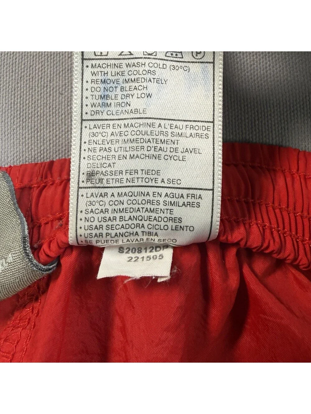 VTG 90s Nike Nylon Swim Trunks Red Drawstring Shorts Mens M EUC Y2K